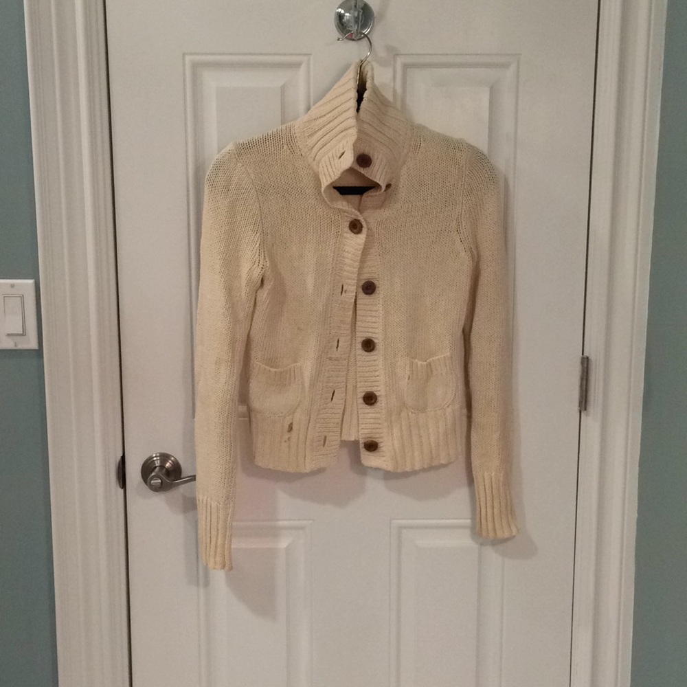 J. CREW Knit Cotton Linen Cardigan S - Picture 2 of 7